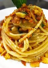 Ricetta Spaghettone Burro Alici e Tarallo