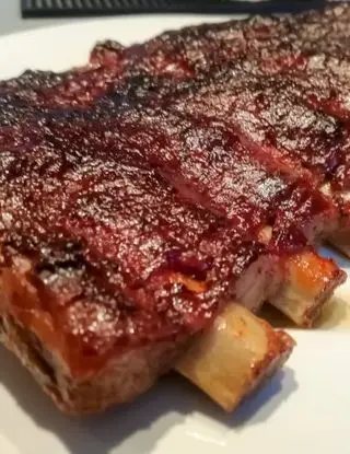 Ricetta Ribs alla Salsa BBQ cotte al Forno di fabio7