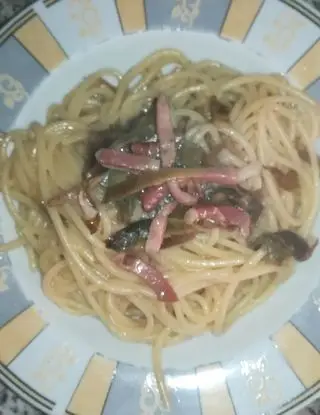 Ricetta Spaghetti con carciofi croccanti e speck tagliati a julienne di giorgia.battaglia