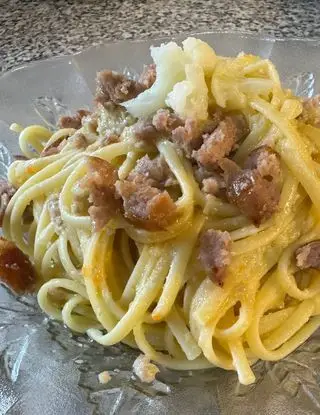 Ricetta LINGUINE CON SALSICCIA CON CREMA DI CAVOLFIORE 🫕 di sborlininina40