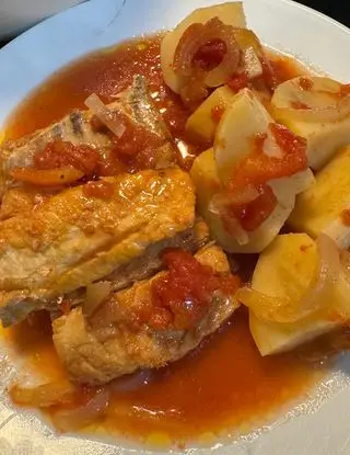 Ricetta Filetti di baccalà al forno con patate e cipolle ☺️ di sborlininina40