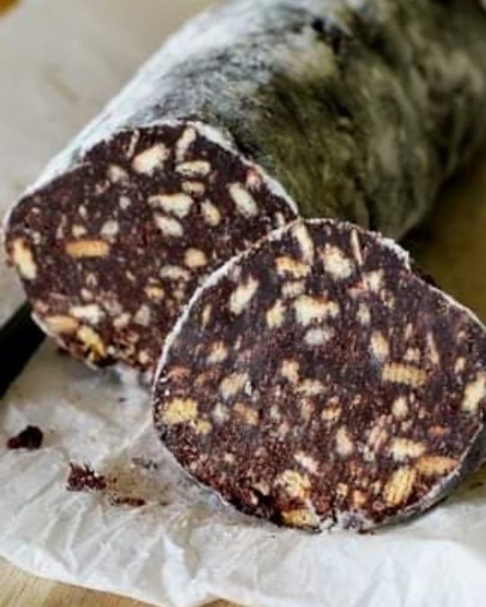 Salame al cioccolato senza uova