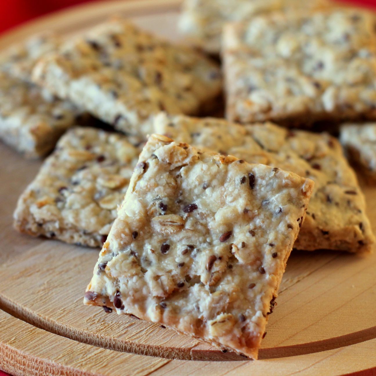 Crackers ai semi vari e fiocchi di avena