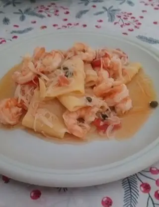 Ricetta Paccheri con sugo di mazzangolle e  polpa di granchio di kut