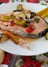 Ricetta Trancio di Salmone alla Provenzale