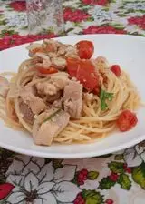 Ricetta Spaghetti  al sugo di bocconcini di Razza