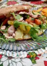 Ricetta Puccia con insalata di polpo