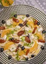Ricetta Insalata di finocchi, arance,datteri, feta e olive