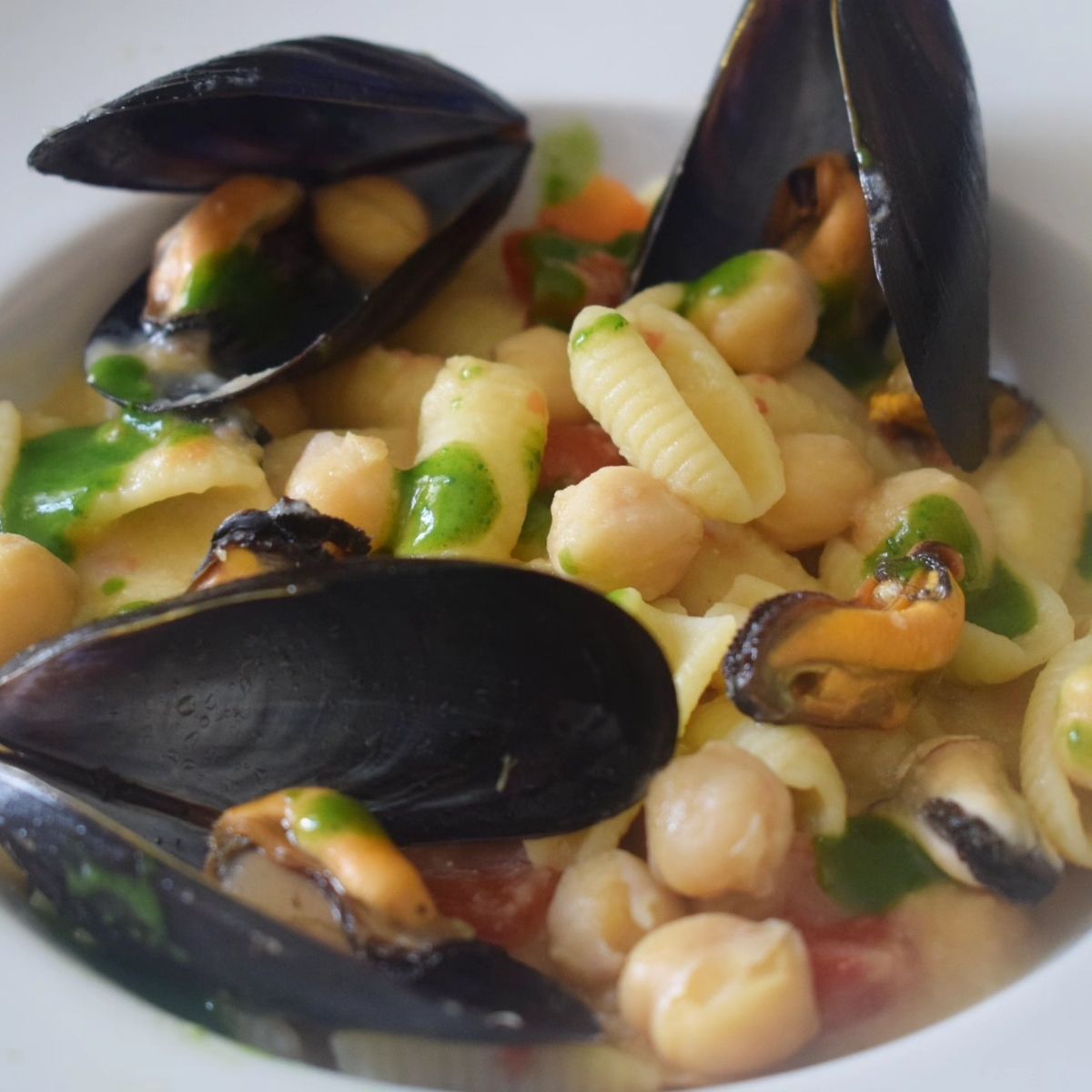 "Gnocchi sardi Garofalo con ceci e cozze tarantine" I primi dei primi"