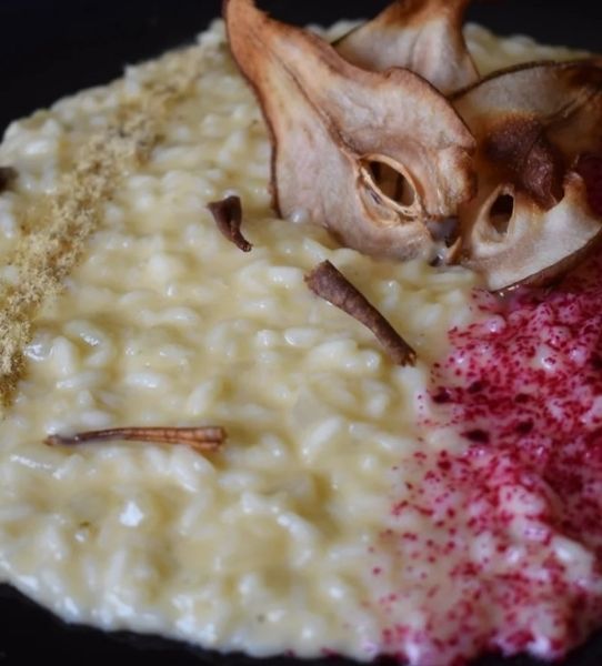 Risotto Pere, Taleggio E Liquirizia - Al.ta Cucina | Mamy.chef75