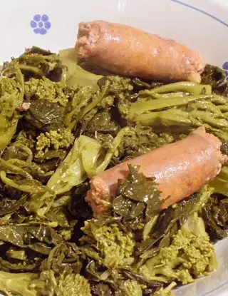 Ricetta Cime di rapa stufate e salsiccia. di Mamy.chef75