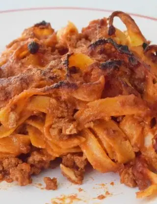 Ricetta Tagliatelle al forno con ragù. di Mamy.chef75