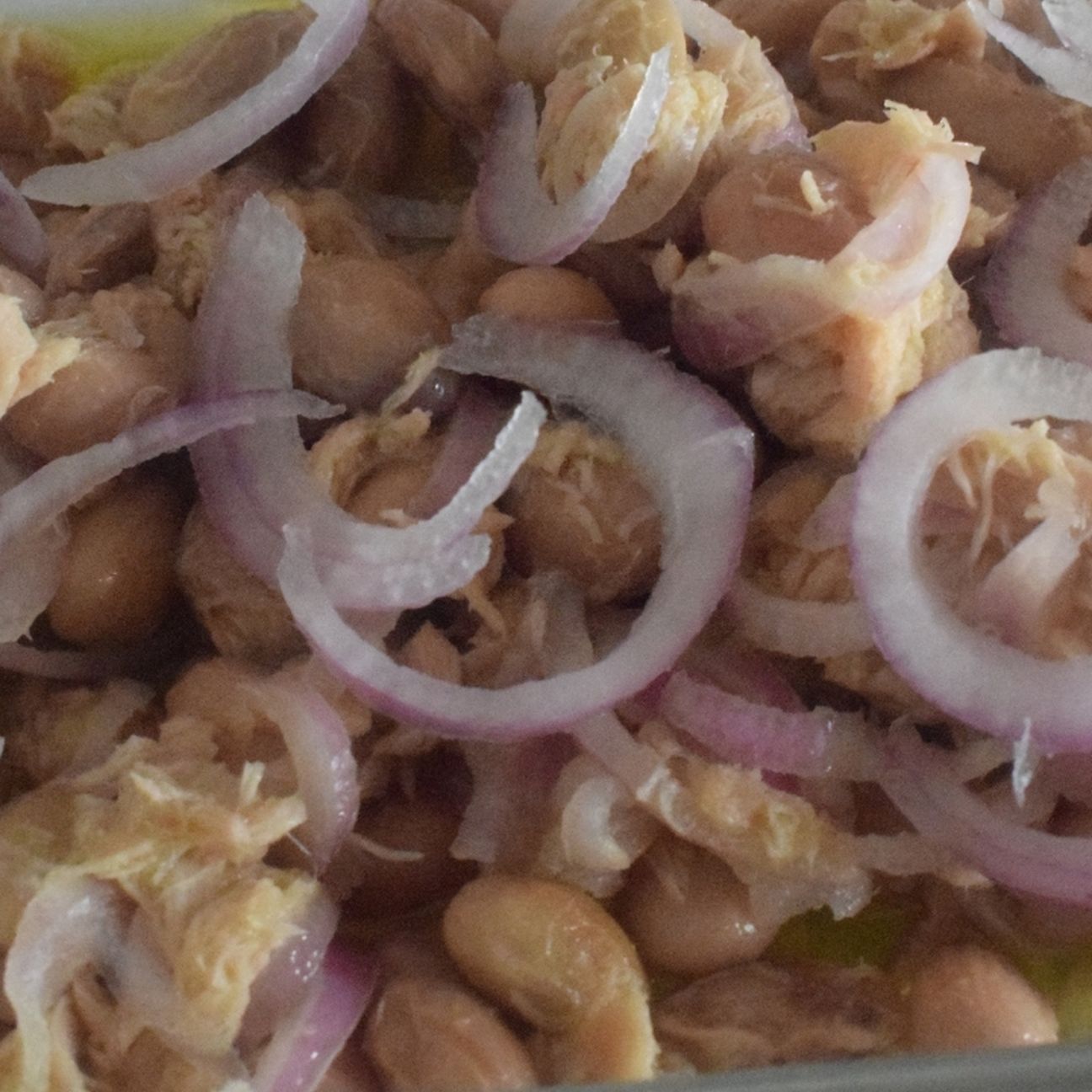Insalata di fagioli borlotti freschi.