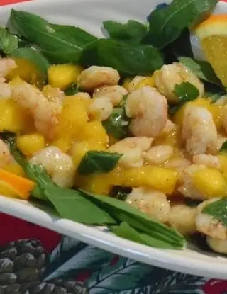 Ricetta Insalata di gamberetti, mango, arancia e rucola. di Mamy.chef75