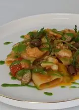 Ricetta Paccheri con baccalà, pomodorini e salicornia