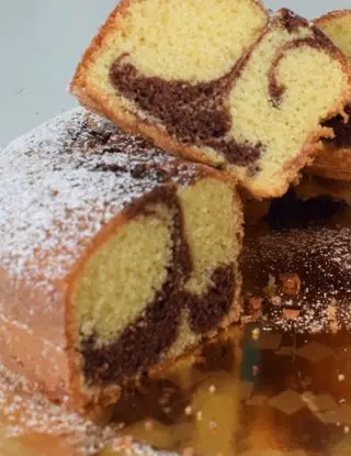 Ricetta Ciambella marmorizzata all'arancia di Mamy.chef75