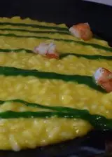 Ricetta Risotto con mango, gamberi e crema alle cime di rapa