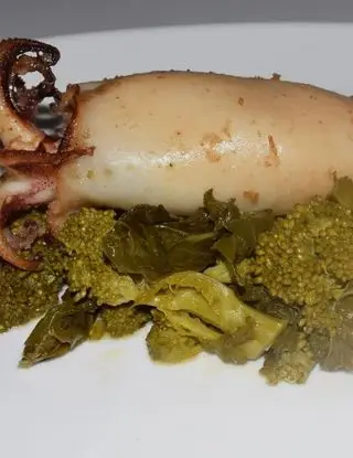 Ricetta Calamari ripieni su cime di rapa stufate di Mamy.chef75