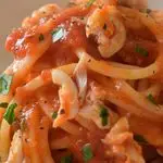 Ricetta Spaghetti di Gragnano al sugo di triglie.
