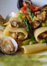 Ricetta Paccheri terra e mare.