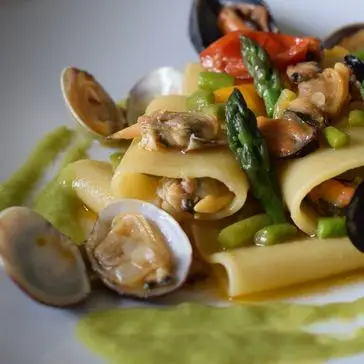 Ricetta Paccheri terra e mare. di Mamy.chef75
