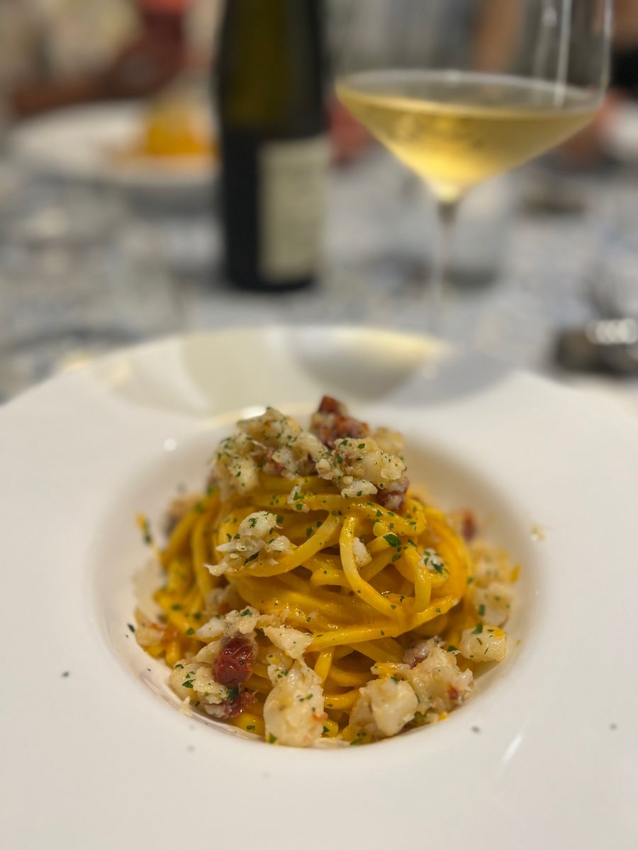 Soaghettoni con baccalà e pomodori secchi