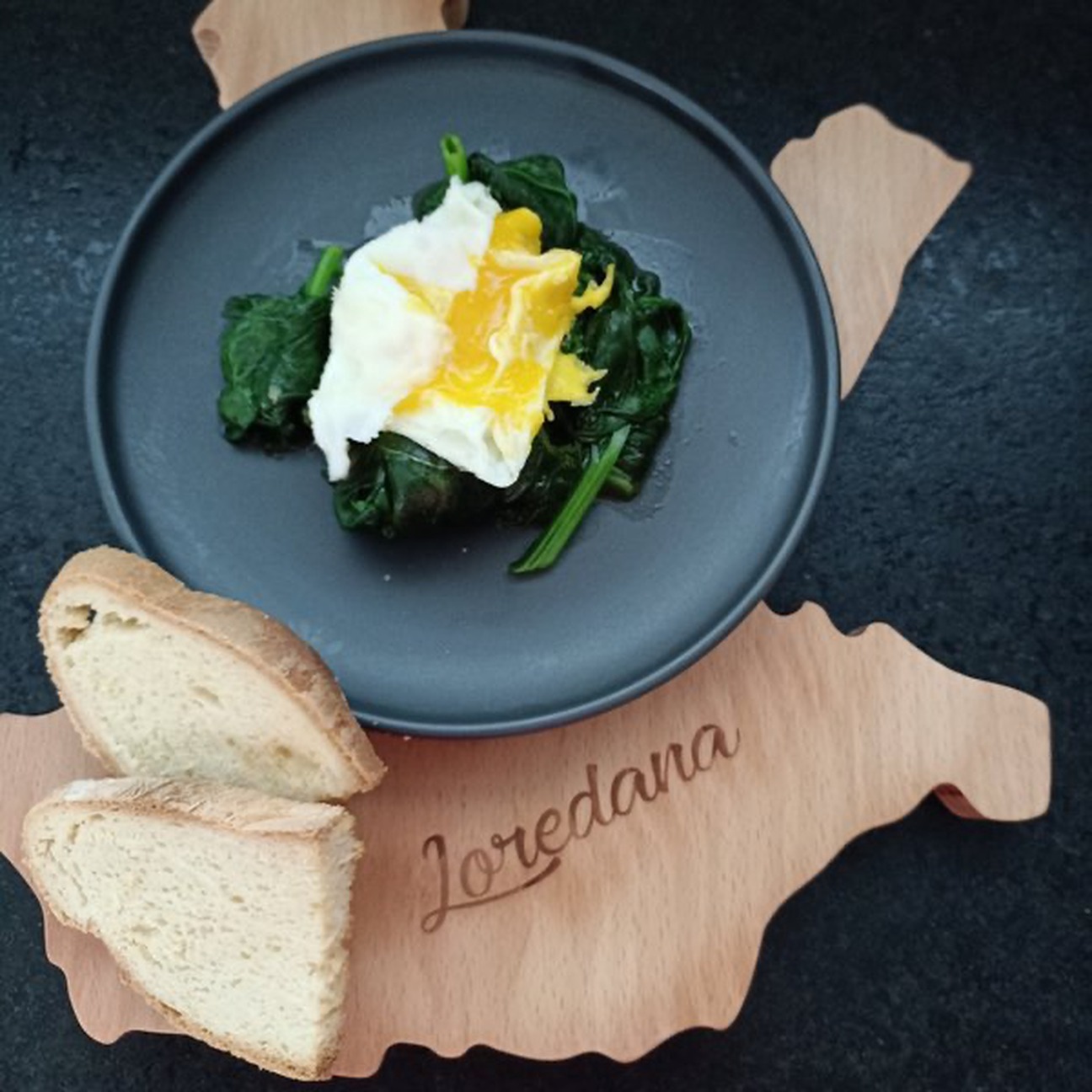Spinaci e uovo