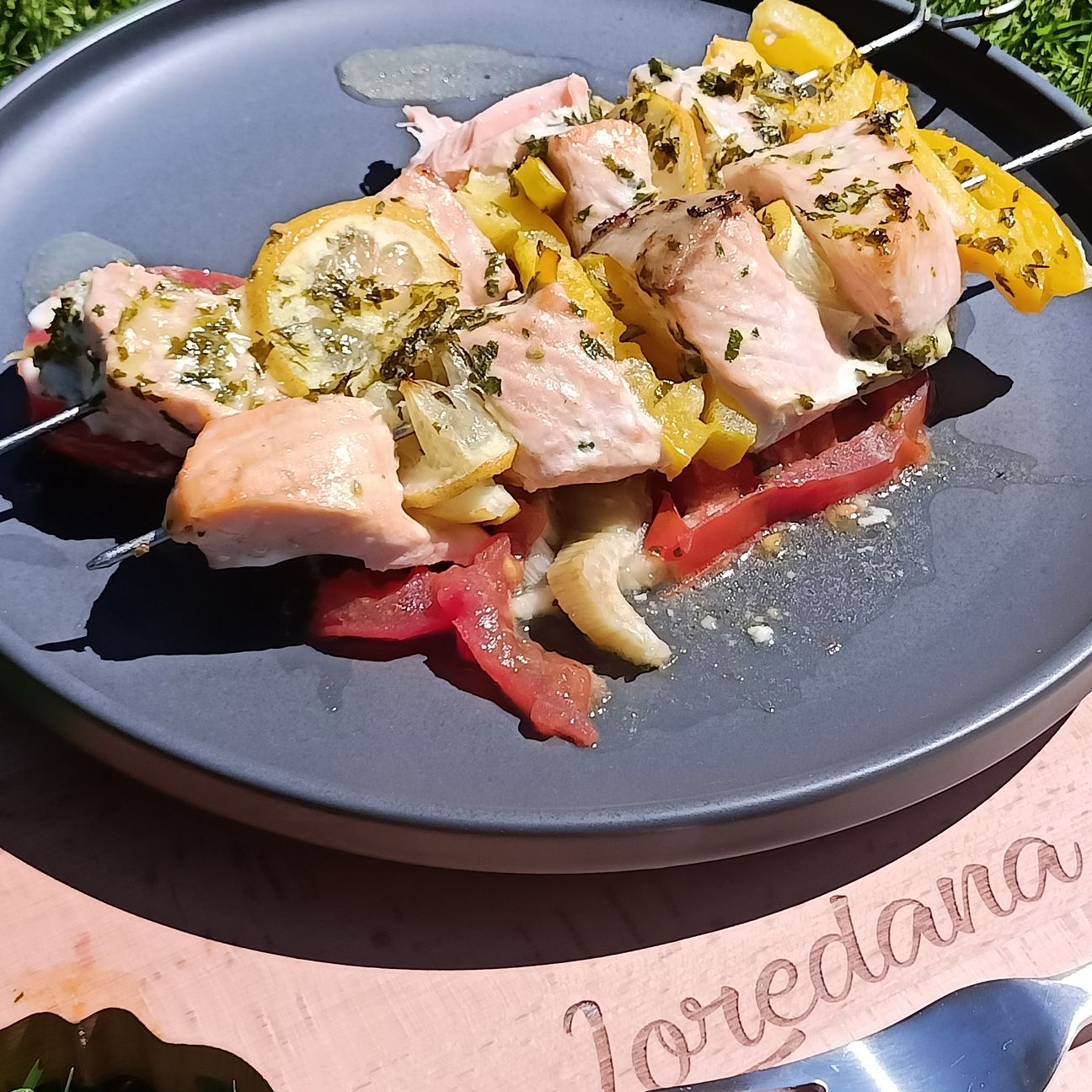 Spiedini al salmone