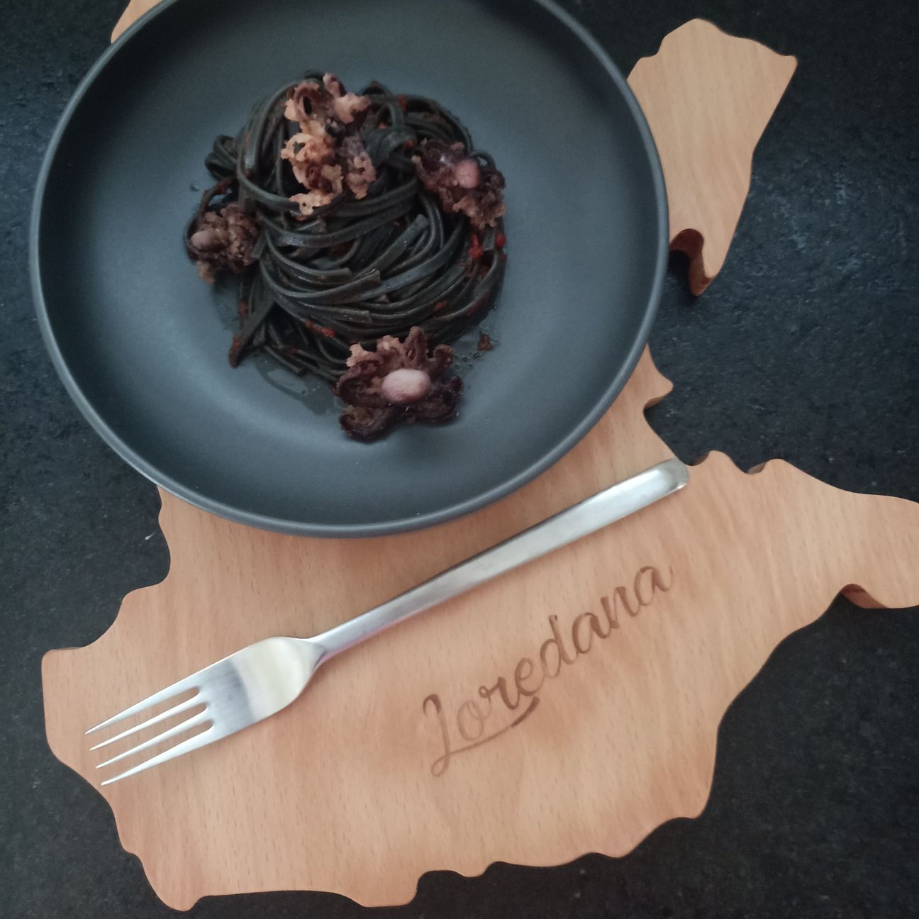 Linguine al nero di seppia