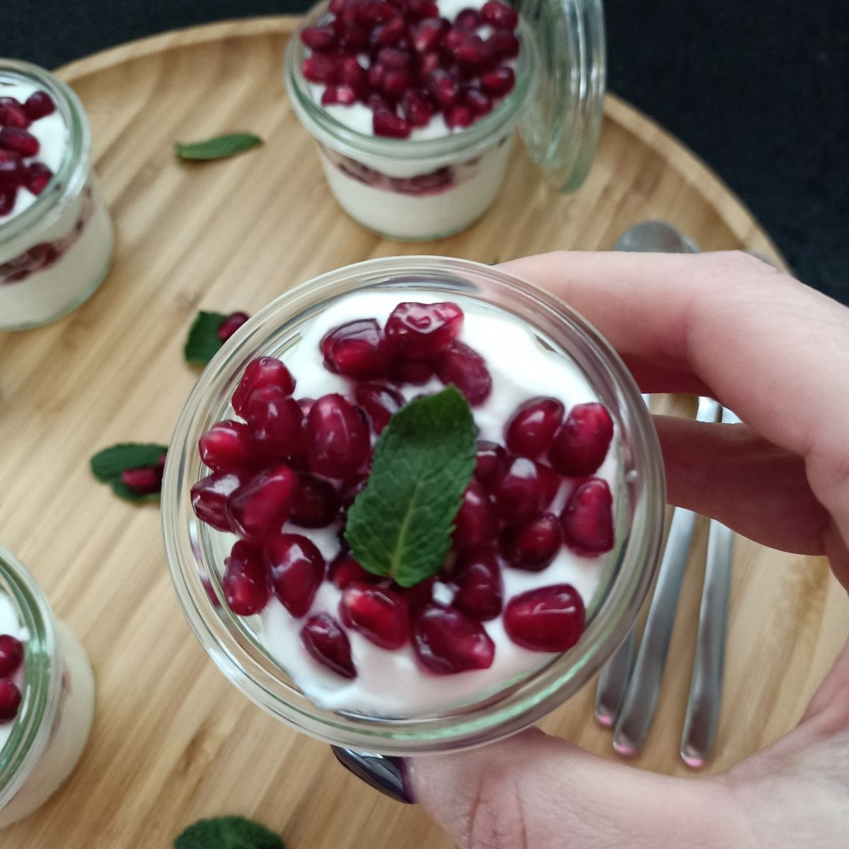 Dessert di melograno