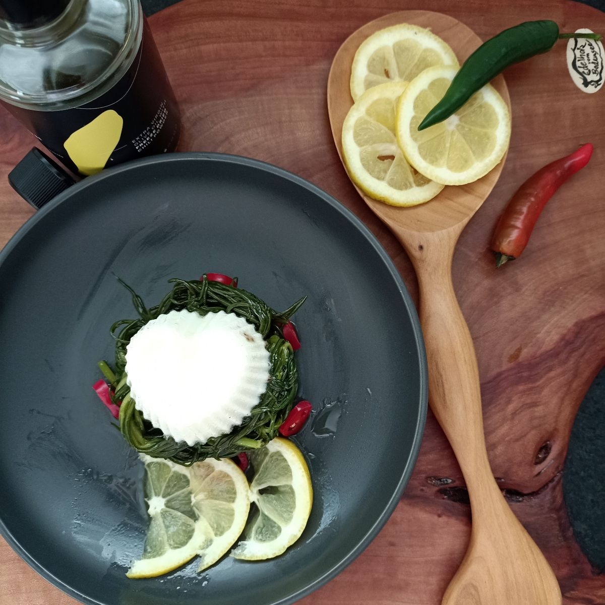 Agretti con uovo