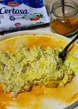 Ricetta Risotto con pollo con certosa,curry e curcuma