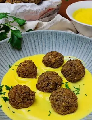 Ricetta Polpette di lenticchie con salsa allo zafferano di giovanna.1981