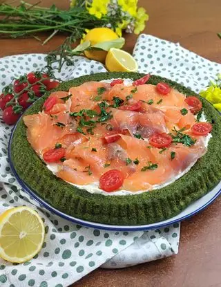 Ricetta Crostata morbida salata con spinaci e salmone affumicato di giovanna.1981