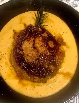 Ricetta Filetto di Angus lardellato su crema di ceci di alessandro254