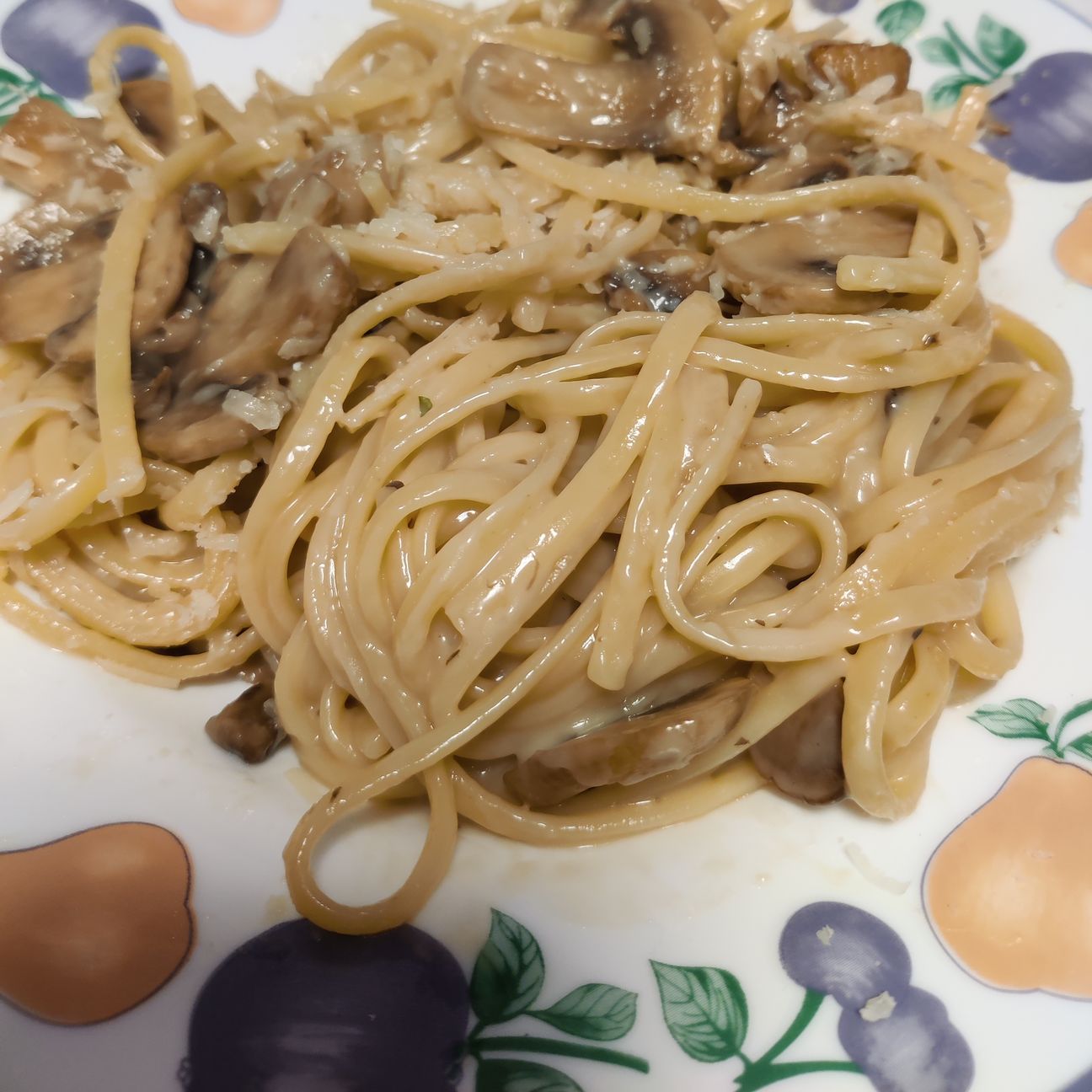Spaghetti risottati con champignon