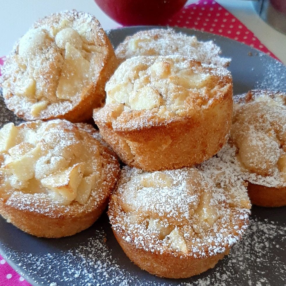 Muffin Soffici alle mele senza glutine né burro