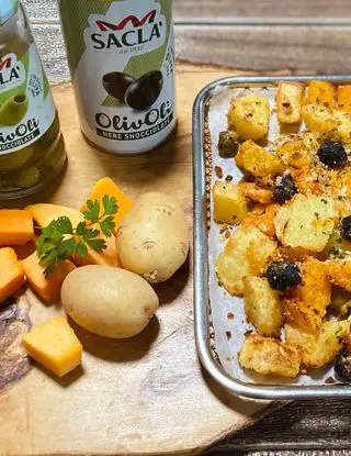 Ricetta Zucca gratinata con patate e olive di clapfood.10