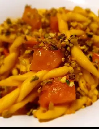 Ricetta Strozzapreti con zucca e granella di pistacchio di destefanispina
