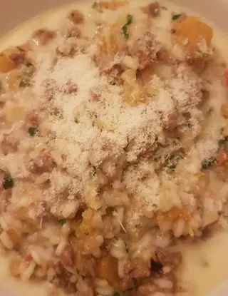 Ricetta Risotto con zucca salsiccia e taleggio di destefanispina