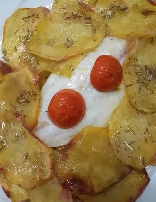 Ricetta Filetto d’orata con pomodorini in crosta di patate di destefanispina