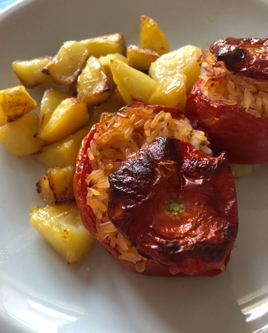 Pomodori con il riso e patate