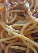 Ricetta Spaghetti con cipolla rossa di Tropea, zucca e speck