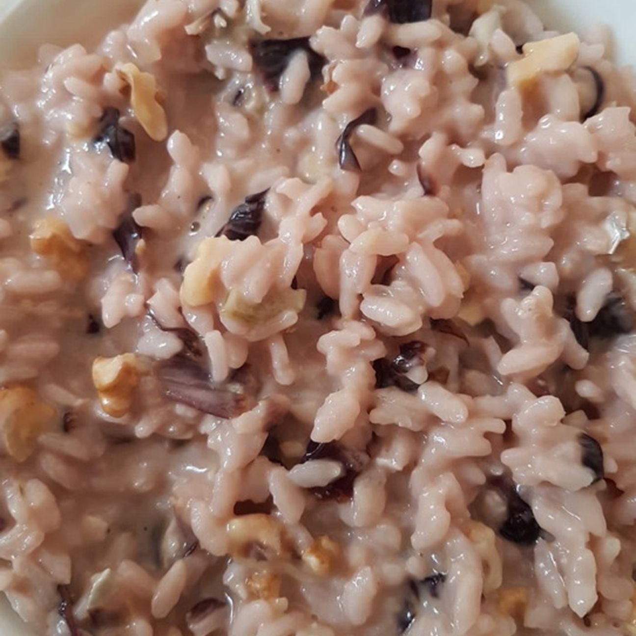 Risotto radicchio e noci