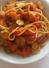Ricetta Spaghetti zucca zucchine e pomodorini