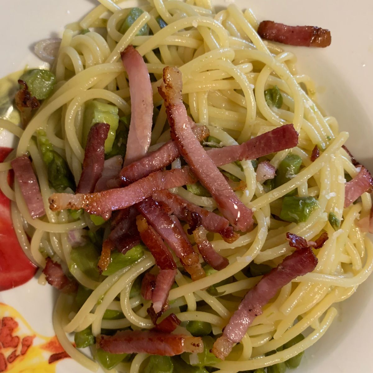 Spaghetti con asparagina