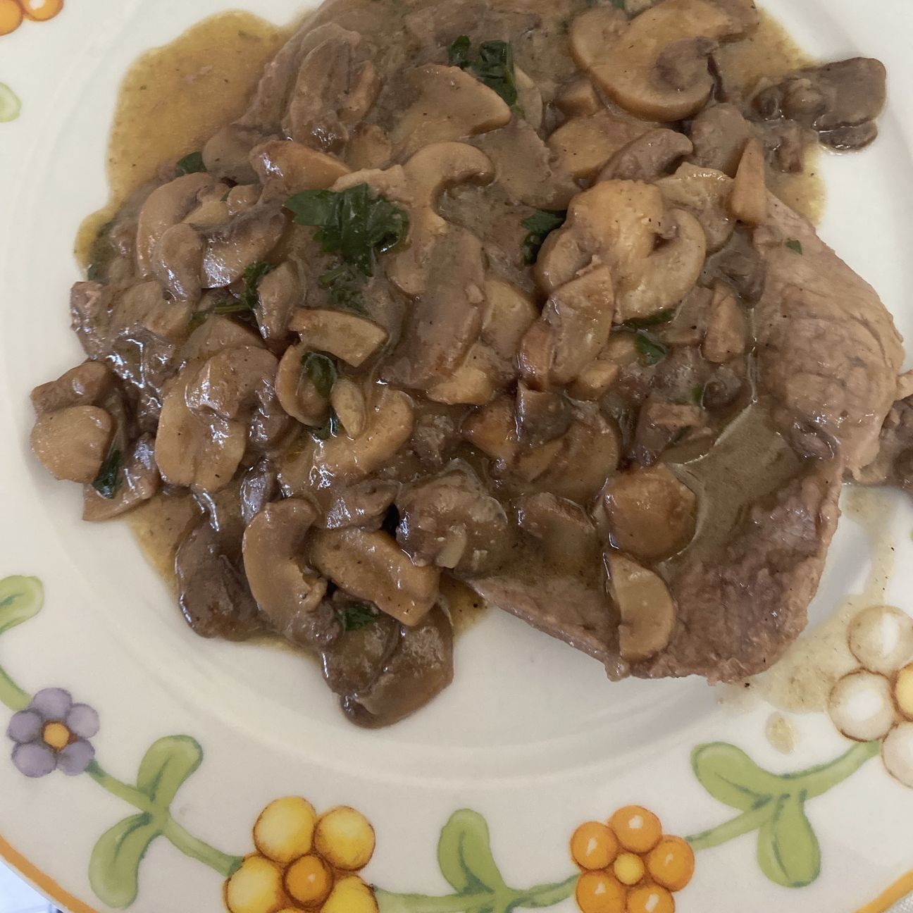 Scaloppa ai funghi