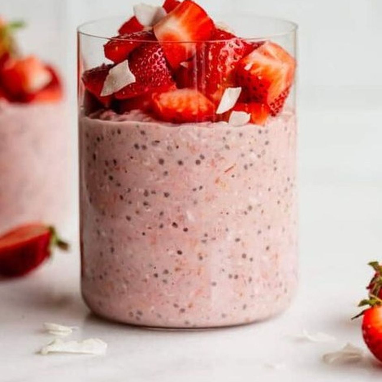 Overnight oats alla fragola