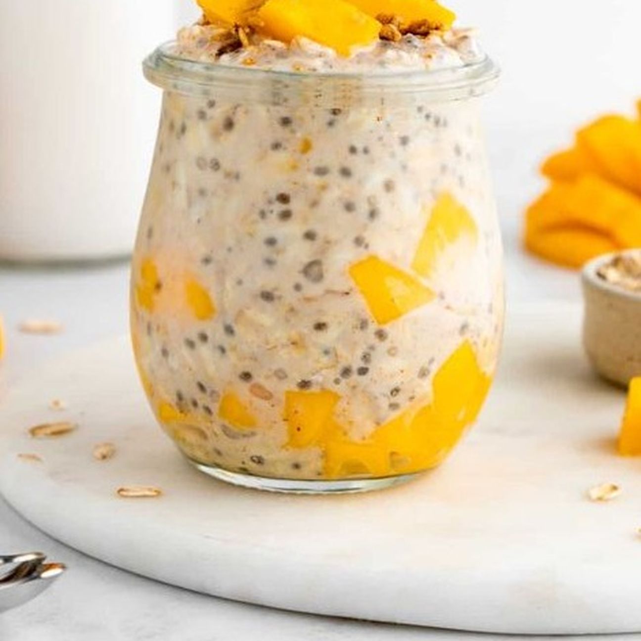 Overnight oats al mango