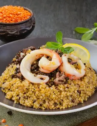 Ricetta Insalata di quinoa, lenticchie e calamari di Magno